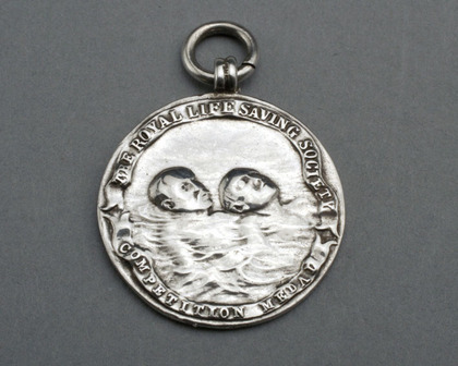 Lifesaving and Swimming Silver Fob Medallions - Set of 3